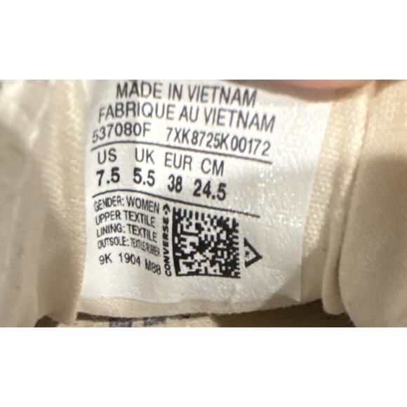 Converse Womens CT All Star Shoreline 537080F Blue Casual Shoes Sneakers Sz 7.5 - Picture 6 of 7